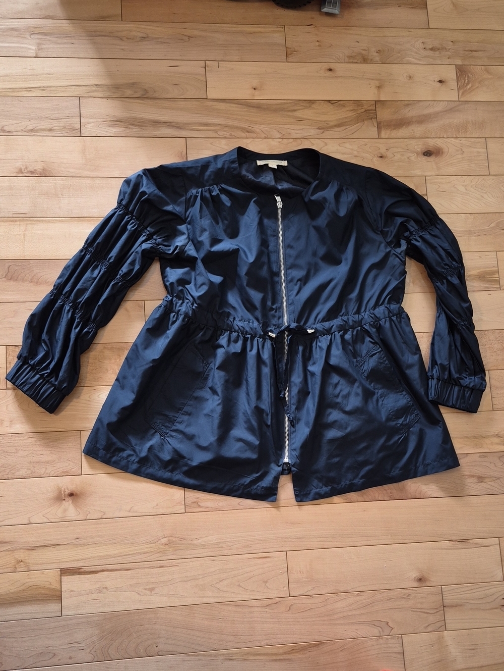 Luna Moon Women’s Size Small Thin Black Drawstring Waist Jacket